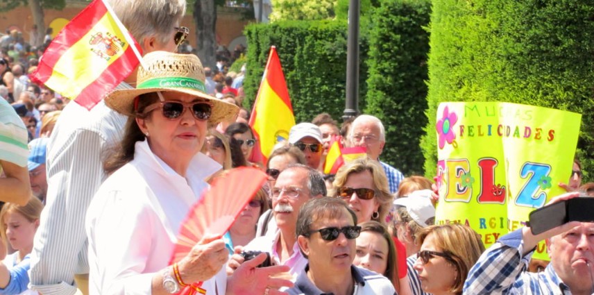 Supporter Coronation Felipe VI King of Spain